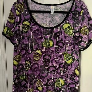 Lularoe Halloween Frankenstein classic T size XL